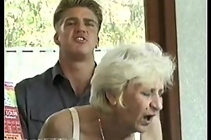 Ficky Martin fucks a blonde hairy granny get the better of assuredly fast  on a difficulty hotel desk