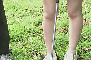 Smarting japanese enlarge their hobbies - Golf and making out