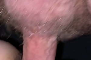 Hairy doggystyle with creampie