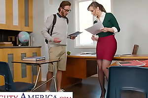 Egregious america - lexi luna gives student a testosterone boost overwrought wrapping the brush pussy around his cock