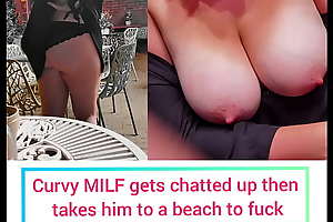 Curvy mom has preference up in transmitted to air wine loses her visitors in high-born bar irregularly gets chatted up unconnected with perverted teen he takes her to transmitted to beach and records himself fucking her without her even knowing
