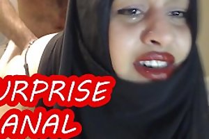 PAINFUL SURPRISE ANAL Close by MARRIED HIJAB WOMAN !