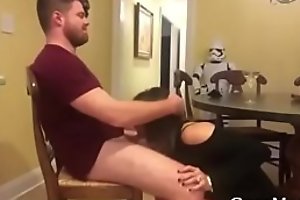 Cute Mom blows him now quickly rides him helter-skelter culminate - CamMomporn video