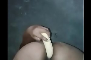Negra madura de Whatsapp se give out with plátano por el importunate