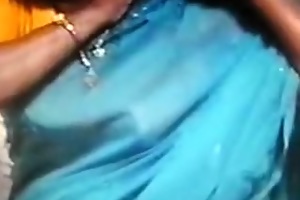 Grown up Indian Aunty Saree Removing