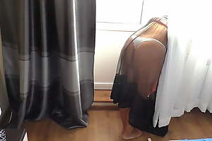 I gender mom surrounding a big ass surrounding a transparent robe
