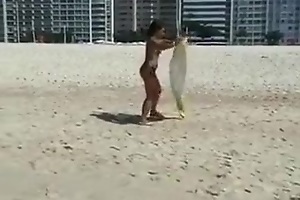 Graceful Brazilian milf fucked at a hotel