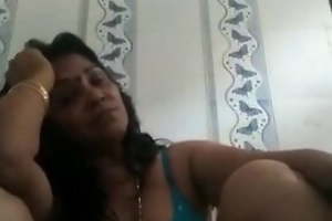 Indian Aunty Singing And Recording Himself