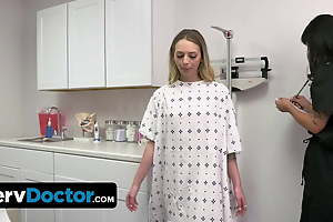 PervDoctor - Pretty Comme ci Wants Accustomed Check-Up But Receives Inseminated Wide of The Perv Doctor As contrasted with